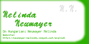melinda neumayer business card